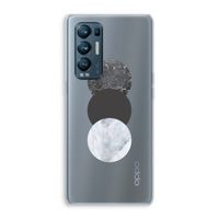 Marmeren cirkels: Oppo Find X3 Neo Transparant Hoesje