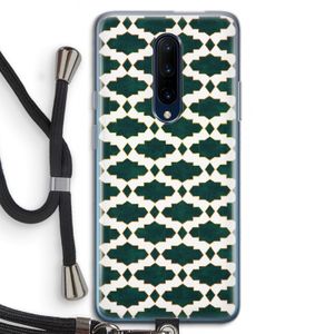 Moroccan tiles: OnePlus 7 Pro Transparant Hoesje met koord