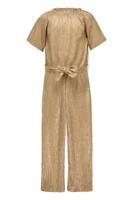 Like Flo Zomer jumpsuit meisjes Goud - plisse metallic - Bella