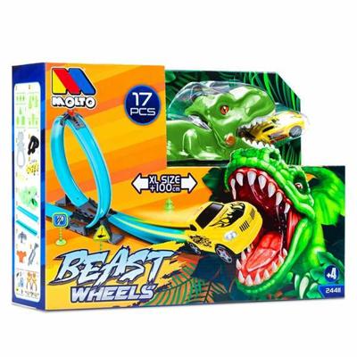 Racebaan Moltó 107 cm Dinosaurus 17 Onderdelen