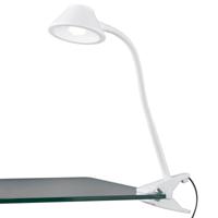 LED Klemlamp 3.5W - Warm Wit 3000K - Witte Kunststof Afwerking