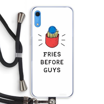 Fries before guys: Huawei Y6s Transparant Hoesje met koord