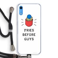Fries before guys: Huawei Y6s Transparant Hoesje met koord