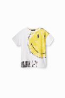 T-shirt met Smiley® - WHITE - 3/4