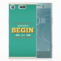 Sony Xperia XZ1 Compact | Siliconen hoesje | met naam Quote Begin