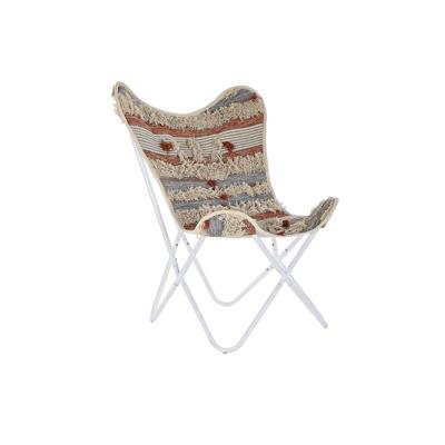 Tuinstoel DKD Home Decor Wit Oranje Ijzer 74 x 65 x 90 cm