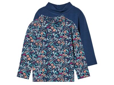lupilu 2 kinder thermoshirts (86/92, Marineblauw)