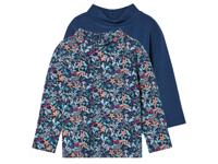 lupilu 2 kinder thermoshirts (86/92, Marineblauw)