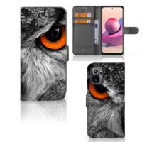Xiaomi Redmi Note 10S | 10 4G | Poco M5s | Telefoonhoesje | Met pasjeshouder | Uil