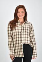 RÓHE blouse 419-19-211 red table check