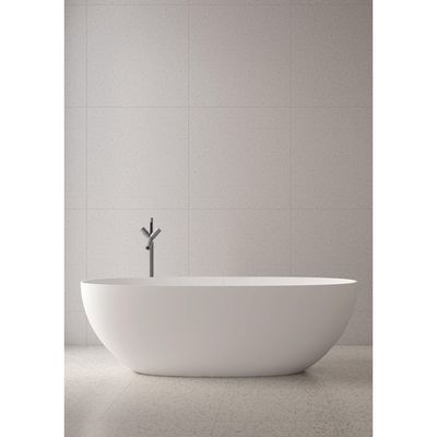 ZEZA Solid Vrijstaand Bad - 170x75cm - solid surface - mat wit XA-8507_170