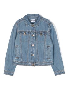 Moschino Kids veste en jean à logo - Bleu