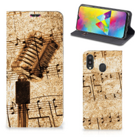 Samsung Galaxy M20 Stand Case Bladmuziek - thumbnail