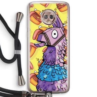 Loot Burger: Motorola Moto G6 Transparant Hoesje met koord