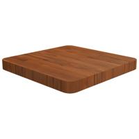 Tafelblad vierkant 40x40x4cm behandeld eiken donkerbruin