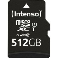 Intenso 512GB microSDXC Performance microSD-kaart 512 GB Class 10 UHS-I Waterdicht