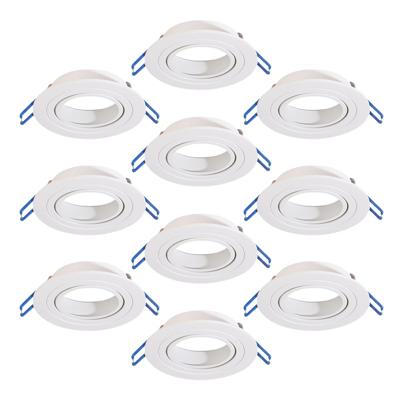 HOFTRONIC™ Set van 10 Babylon GU10 Inbouwspot armaturen IP20 Kantelbaar wit