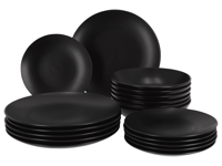 SILVERCREST Serviesset 18-delig (Zwart)