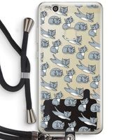 Poezen: Huawei Ascend P10 Lite Transparant Hoesje met koord