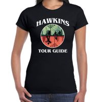 Stranger Halloween verkleed shirt hawkins tour guide zwart voor dames