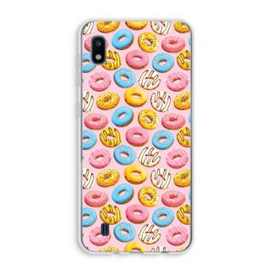 Pink donuts: Samsung Galaxy A10 Transparant Hoesje