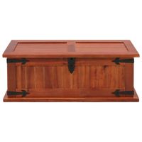 The Living Store opbergkist - acaciahout en MDF - 60 x 25 x 22 cm - bruin