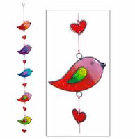 Raamdecoratie Vogels Multicolor - thumbnail