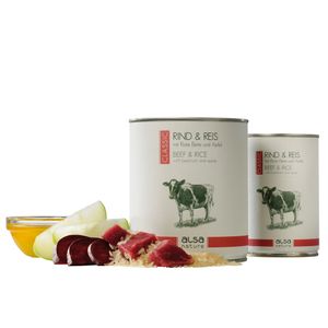 alsa-nature Rund & Rijst met rode bieten & appel,  800 g, Aantal: 800 g