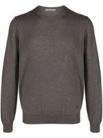 Corneliani pull fin en laine - Marron