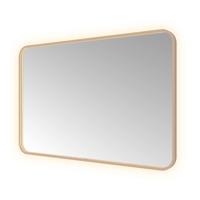 Hotbath &MORE Spiegel direct en indirect LED color changing spiegelverwarming met afstandsbediening Geborsteld koper PVD SSQ128BCP