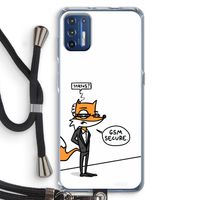GSM secure: Motorola Moto G9 Plus Transparant Hoesje met koord