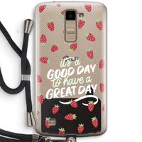 Don't forget to have a great day: LG K10 (2016) Transparant Hoesje met koord