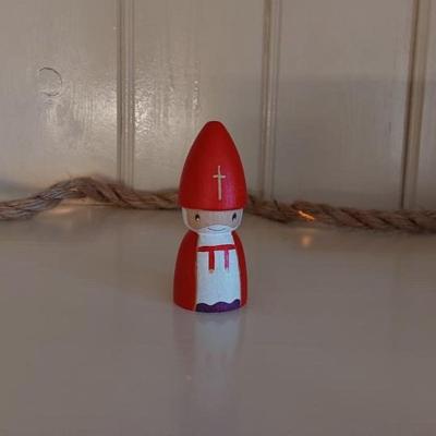 Houten Sinterklaas | Peg Doll