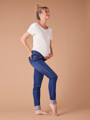 Skinny zwangerschapsjeans ENVIE DE FRAISE donkerblauw
