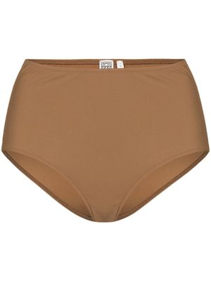TOTEME bas de bikini à taille haute - Marron