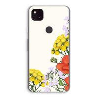 Wilde bloemen: Google Pixel 4a 5G Transparant Hoesje