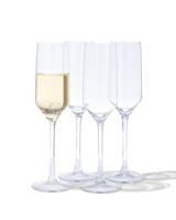 HEMA Champagneglazen 230ml - 4 Stuks (transparant) - thumbnail