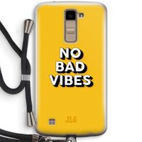 No Bad Vibes: LG K10 (2016) Transparant Hoesje met koord