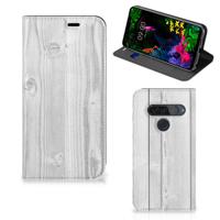 LG G8s Thinq Book | Wallet Case | White Wood