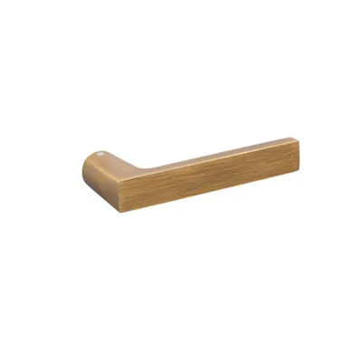 NUDA Deurkruk Baar Brushed Goud op minimalistisch rozet