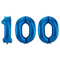 Folie ballon 100 jaar 86 cm - Ballonnen - thumbnail