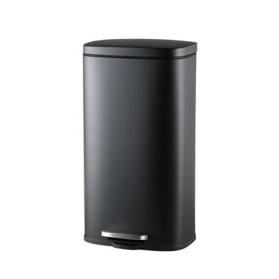 Leen Bakker - Pedaalemmer Prullenbak Paco - - 30 Liter - 63,5 Cm - Metaal - Zwart - 35x63.5x30 Cm