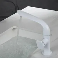 AquaLux Wastafelkraan - Draaibare Luxe Koud-Warm Kraan met Messing Behuizing AquaLux Wastafelkraan - Draaibare Luxe Koud-Warm Kraan met Messing Behuizing