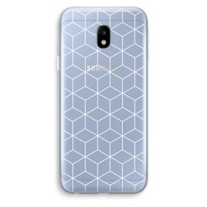 Zwart-witte kubussen: Samsung Galaxy J3 (2017) Transparant Hoesje