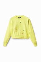 Loose fit sweatshirt tijger - GREEN - S