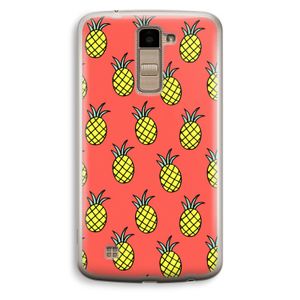 Ananas: LG K10 (2016) Transparant Hoesje