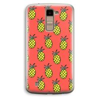 Ananas: LG K10 (2016) Transparant Hoesje