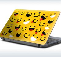 Laptop skin emoticons blije gezichtjes