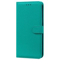 Xiaomi Redmi Note 9T 5G hoesje - Bookcase - Koord - Pasjeshouder - Portemonnee - Camerabescherming - Kunstleer - Cyaan - thumbnail