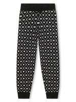 SONIA RYKIEL ENFANT pantalon de jogging à logo en intarsia - Noir